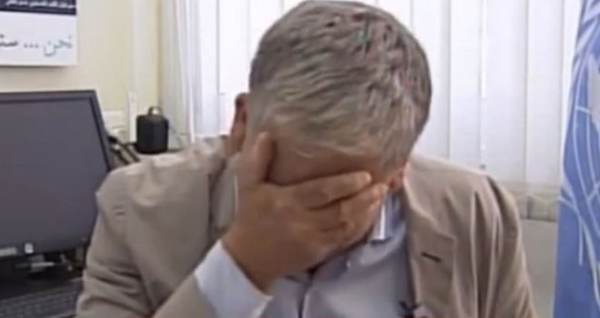 Službenik UN-a se rasplakao usred TV intervjua o stradalima u Gazi