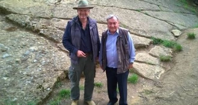Čuveni istraživač Erich Von Daniken i producent History Channela kod Semira Osmanagića u Megalitnom parku