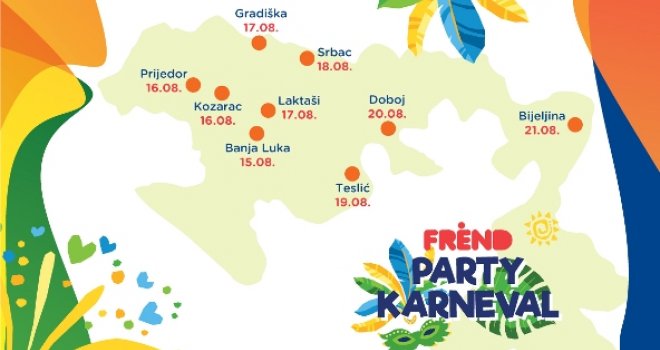 Kompanija m:tel i 'Frend Party karneval' na najposjećenijim kupalištima i bazenima