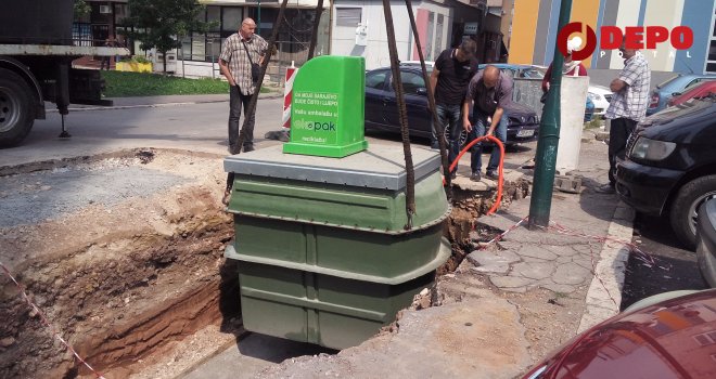 Predizborni radovi u punom jeku: Naselje Trg heroja po prvi put dobilo podzemne kontejnere za reciklažu smeća