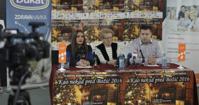 Festival 'Kao nekad pred Božić 2016' 7. decembra u sarajevskom BKC-u