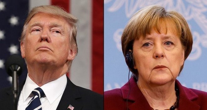 Prvi zajednički susret Trump i Merkel 