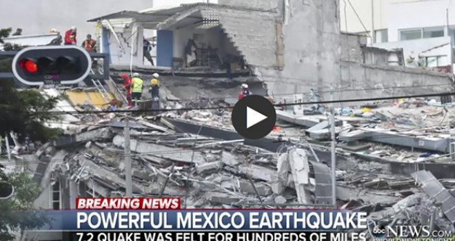 Snažan zemljotres od 7,2 stepena pogodio Meksiko, milion ljudi bez struje