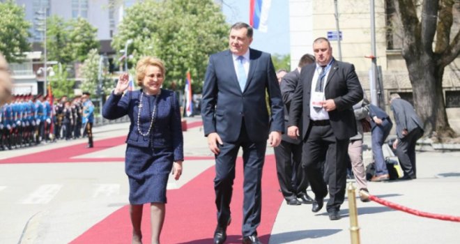 Valentina Matviyenko dočekana u Banjaluci bez ijednog obilježja države BiH