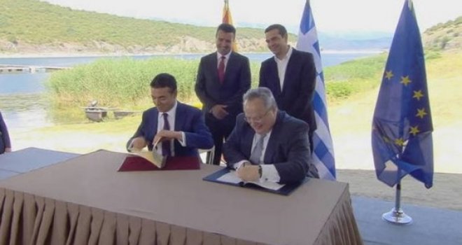 Grčka i Makedonija potpisali historijski sporazum o preimenovanju