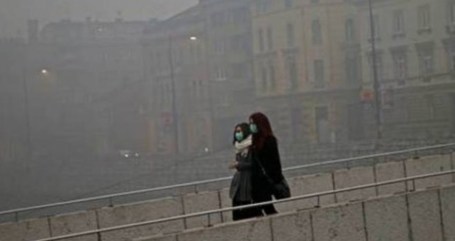 U BiH svake godine prerano umre oko 3.300 ljudi zbog zagađenja zraka