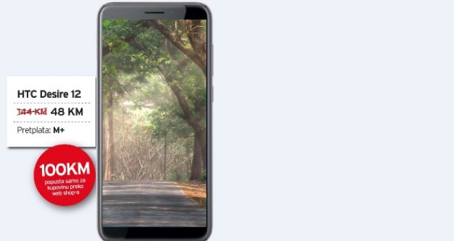 Izaberite HTC Desire 12 telefon po nižoj cijeni u web shop-u