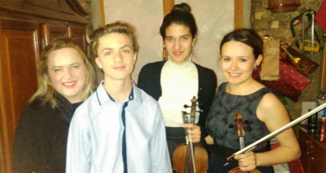 U Ateljeu Figure u Sarajevu održan koncert 'Violin dame + Notre Dame' 