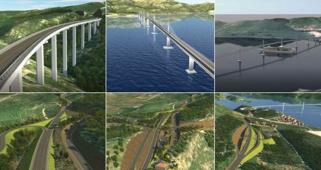 Hrvatske ceste objavile: Pogledajte kako će izgledati Pelješki most i pristupne ceste