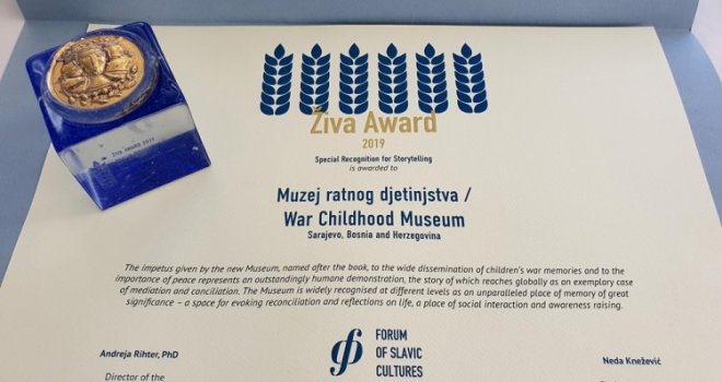 Muzeju ratnog djetinjstva priznanje na izboru za najbolji slavenski muzej