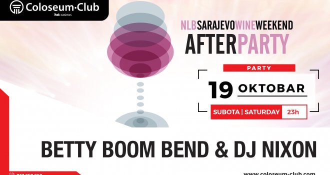Najveća bh. smotra vina i vinske umjetnosti: Ne propustite Sarajevo Wine Weekend i gala party u klubu Coloseum