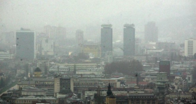 Nastavak pogoršanja kvaliteta zraka u Sarajevu