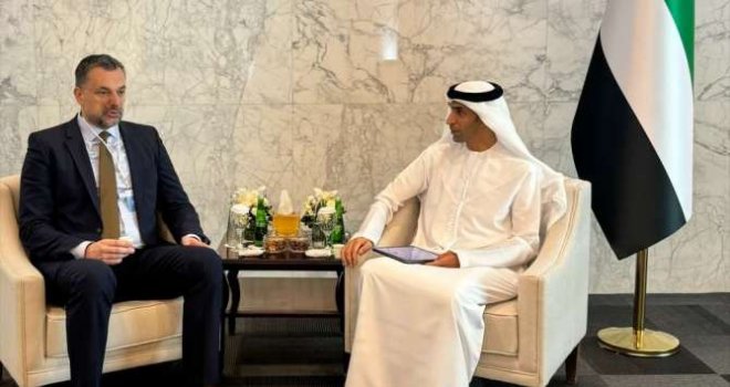 Konaković u Abu Dhabiju: Sastanak sa državnim ministrom vanjske trgovine UAE Ahmedom Al Zeyoudijem 