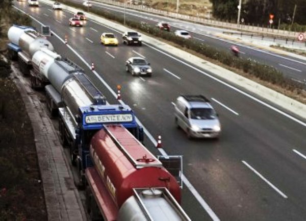 Grčka - štrajk kamiondžija / foto: afp