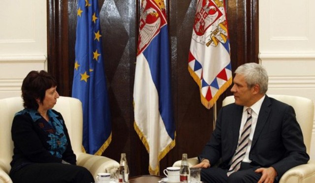 Ketrin Ešton i Boris Tadić, arhiv