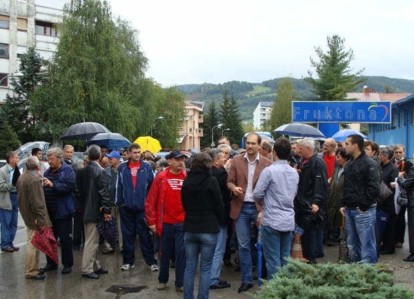 protestna šetnja radnika Fruktone i Fabrike duvana