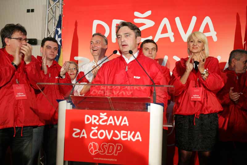 Željko Komšić nakon proglašenja pobjede