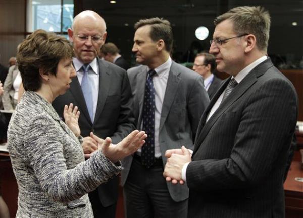 Ketrin Ešton na sastanku Savjeta ministara EU