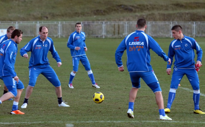 Trening fudbalske reprezentacije BiH 24.3.2011