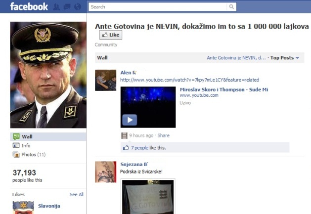 Facebook podrška Anti Gotovini