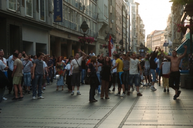 Protesti u Beogradu zbog hapšenja Mladića