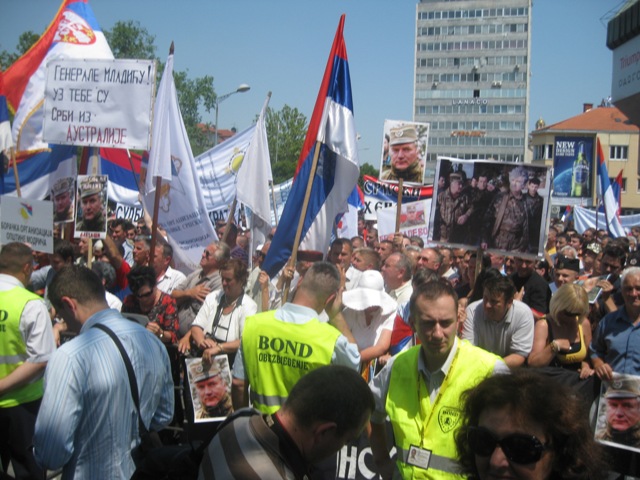 Miting podrške Mladiću u Banjaluci