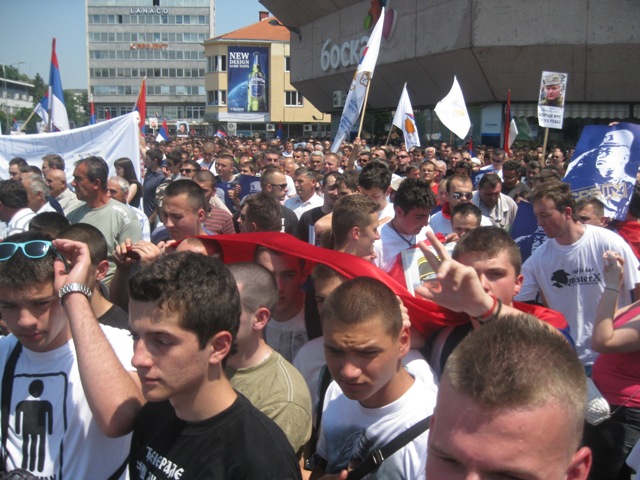 Miting podrške Mladiću u Banjaluci