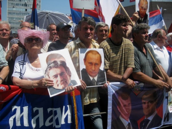 Miting podrške Mladiću u Banjaluci