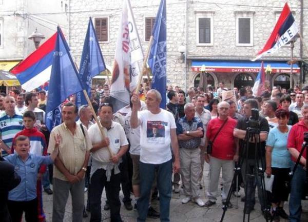 Miting podrške Ratku Mladiću u Trebinju