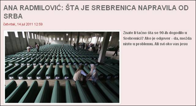 šta je srebrenica napravila od srba