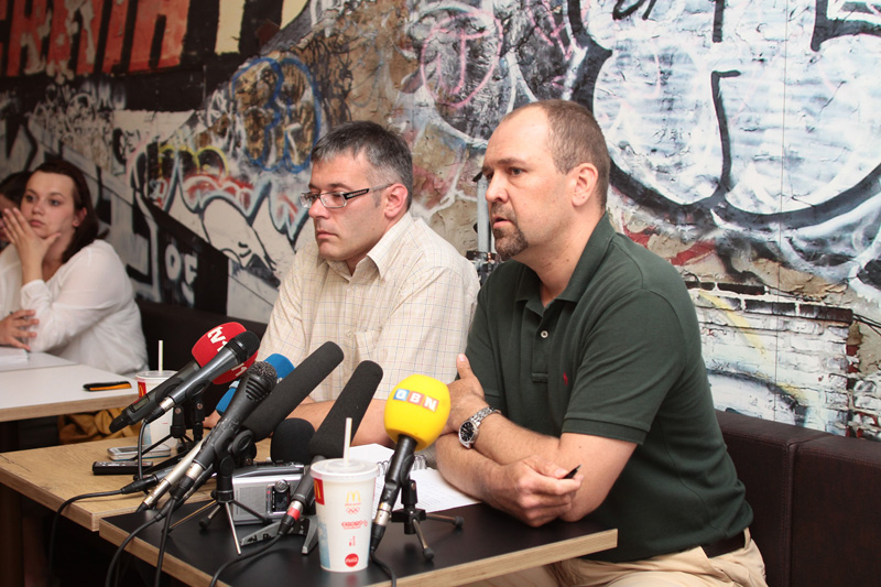 Press-konferencija u prvom Mc'Donalds restoranu  u Sarajevu