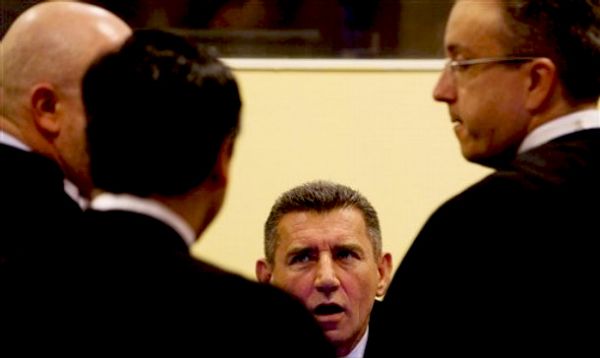 Ante Gotovina na izricanju presude u Haškom tribunalu; foto: AP