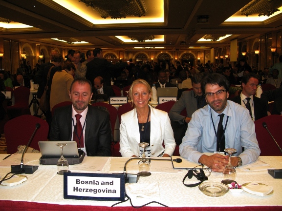 Delegacija BiH - sa lijeva na desno - Volas, Kundurovic, Selimovic