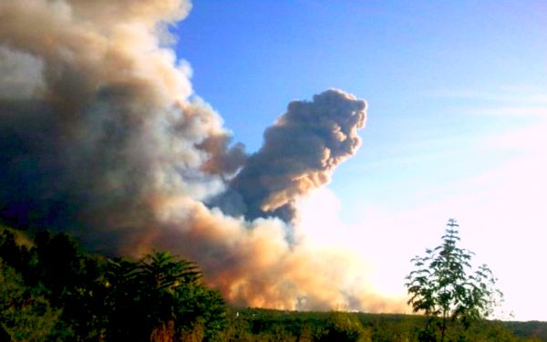 Sve zemaljske i zračne snage su povučene s požarišta s kojeg odjekuju detonacije; foto: 24sata.hr