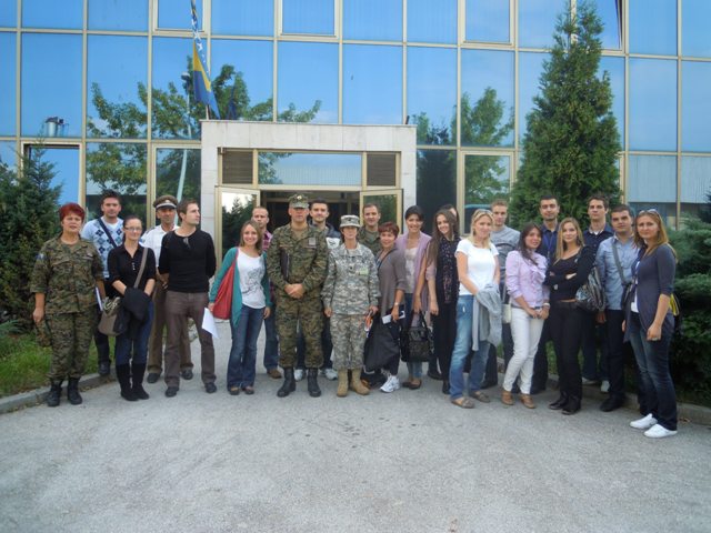 Sarajevski studenti posjetili Brigadu taktičke podrške i vojnu lokaciju „Rajlovac OS BiH“