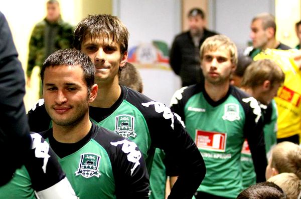 Bh. reprezentativci, Adnan Zahirović, koji nastupa za Nal'chik i Ognjen Vranješ, član Krasnodara, nisu bili na spiskovima za ovaj meč; foto: Fckrasnodar.ru