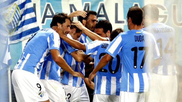 Slavlje igrača Malage; foto: Malagacf.com