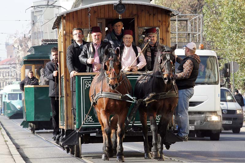 Tradicionalna vožnja tramvaja s konjskom vučom za godišnjicu GRAS-a/ Foto: DEPO PORTAL