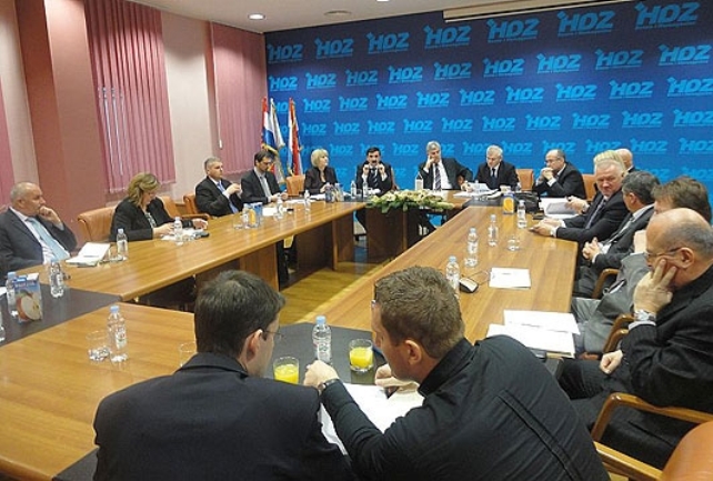 SJEDNICA PREDSJEDNIŠTVA I NACIONALNOG VIJEĆA HDZ-A BIH/ Foto: Bljesak.info
