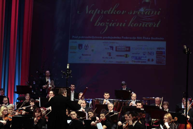 Napretkov svečani božični koncert održan je u srijedu navečer u Narodnom pozorištu u Sarajevu/ Fotio: DEPO PORTAL