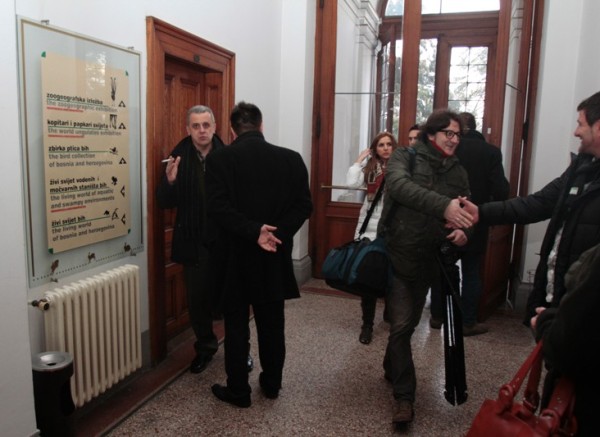 Okupljanje i press konferencija povodom najavljenog zatvaranja Zemaljskog muzeja BiH
