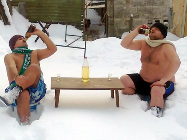 100% Bosanci uz 'Jelen pivo' u snijegu!