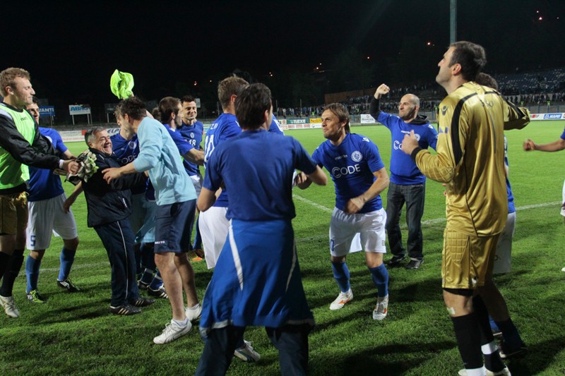 Nogometaši Željezničara večerašnjom pobjedom nad Slavijom osigurali naslov prvaka u Premijer ligi BiH