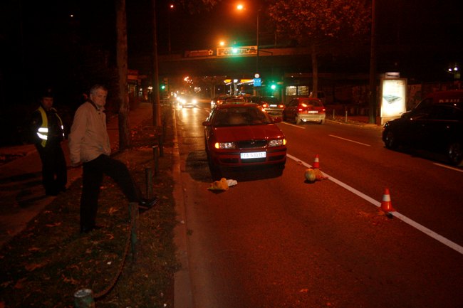Taksista udario pješaka, Ciglane, FOTO: DEPO Portal