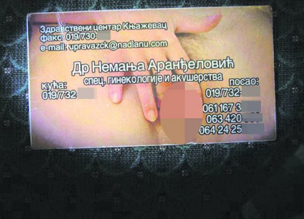 ginekolog vizitka