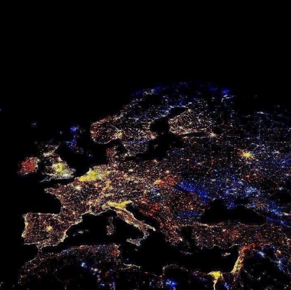 Evropa u novogodišnjoj noći