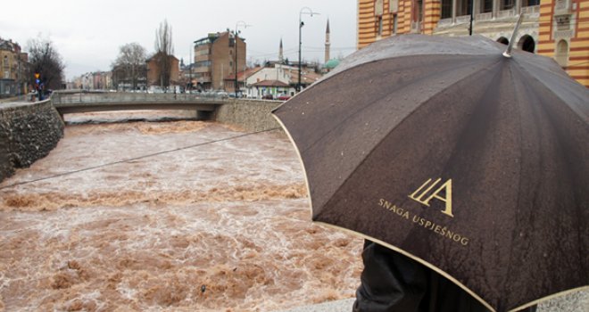 Poplave na vidiku, evo koje rijeke prijete izlijevanjem iz korita: Bosna, Miljacka, Željeznica...