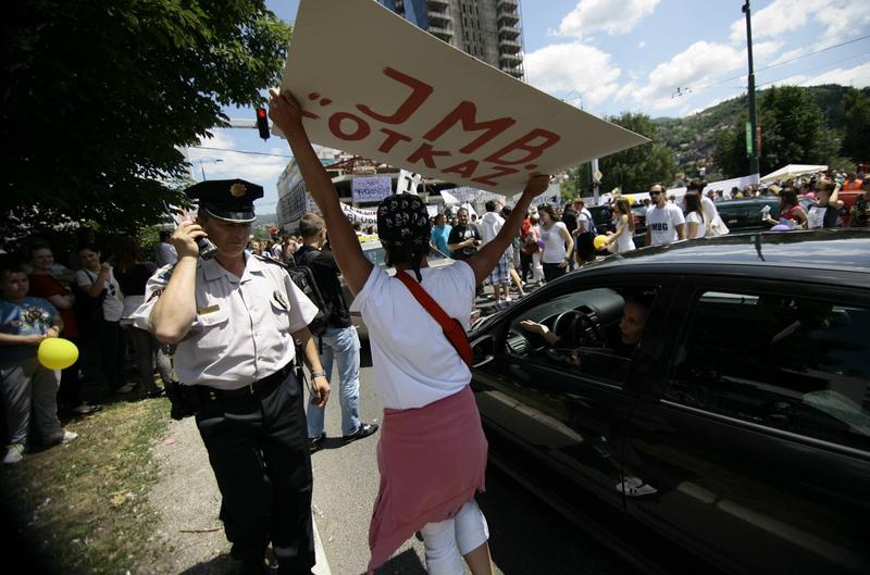 JMBG protesti u Sarajevu, 1. juli/ Foto: Anadolija