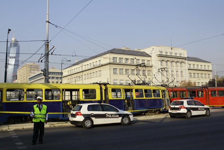 Sudar tramvaja kod Tehničke škole/Foto:Anadolija