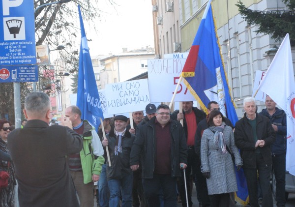 protest sindikalaca u Banjaluci/Foto:Anadolija